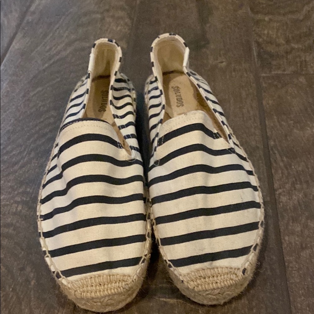 Striped Espadrille Flats